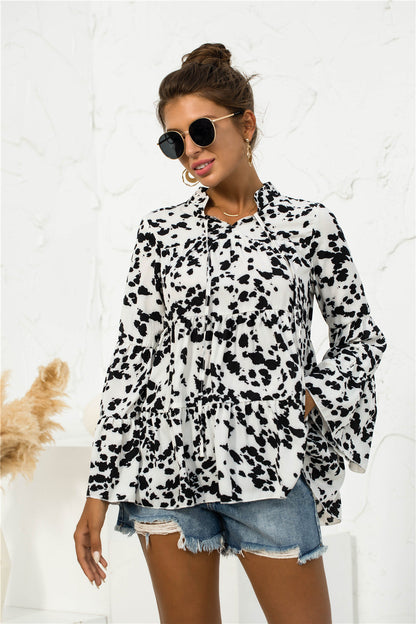 Blusa ligera con estampado animal