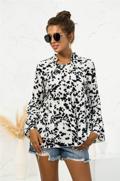 Blusa ligera con estampado animal
