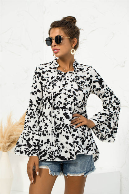 Blusa ligera con estampado animal