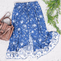 Boho Ruffle Floral Skirt