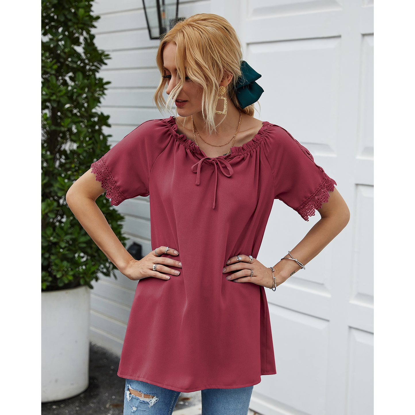 Blusa nada más que encaje