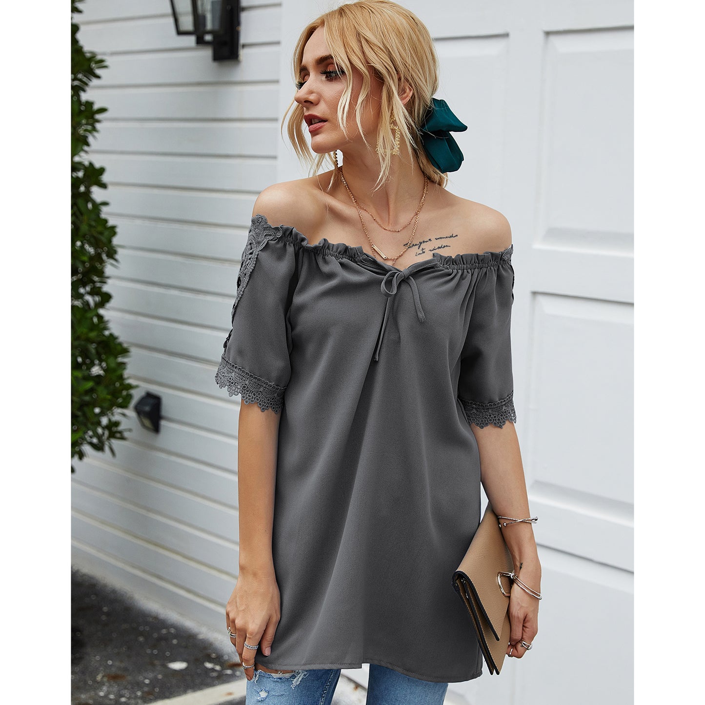 Blusa nada más que encaje