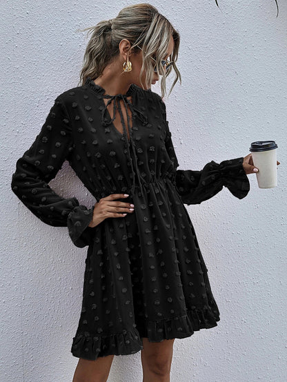 Clip Dot Deluxe Swing Dress