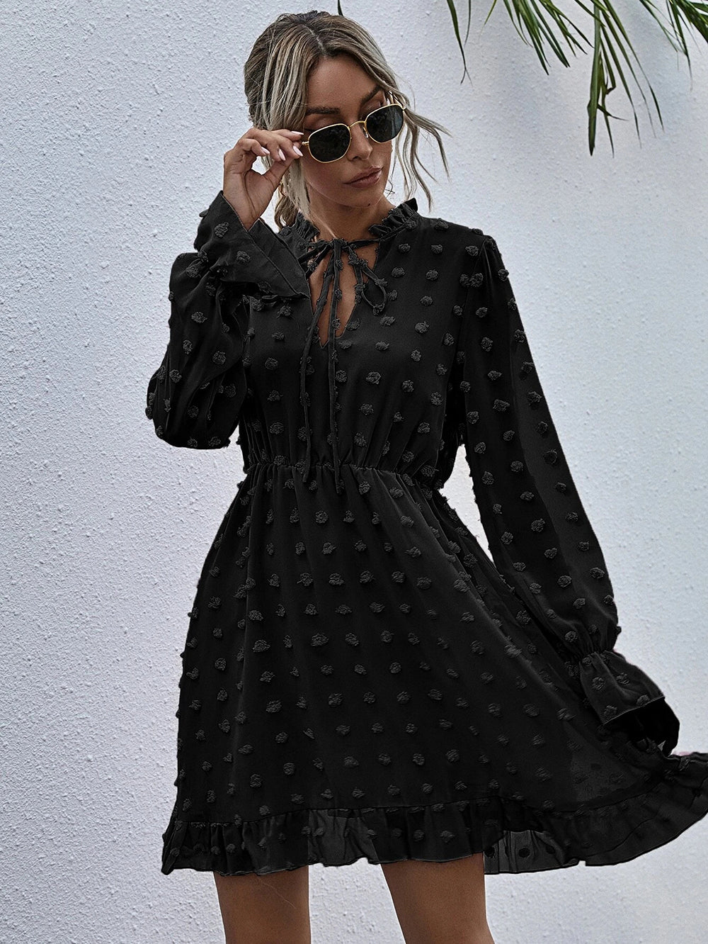 Clip Dot Deluxe Swing Dress