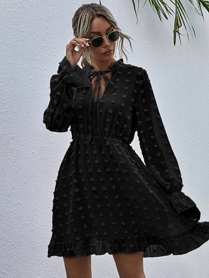 Clip Dot Deluxe Swing Dress