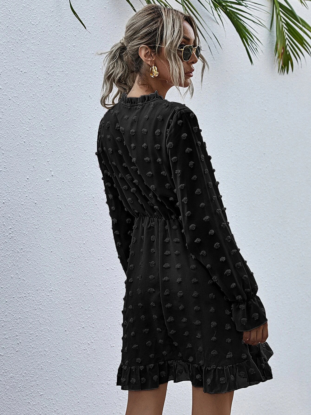 Clip Dot Deluxe Swing Dress