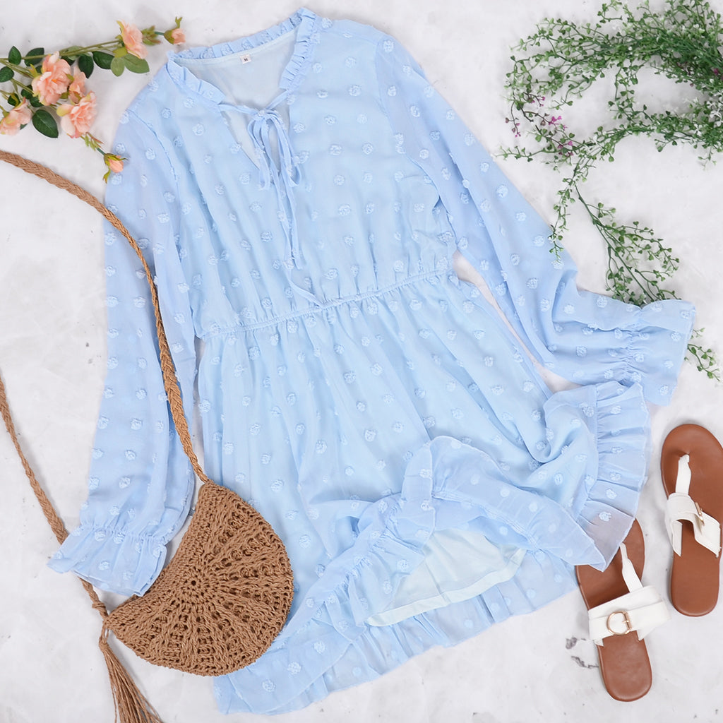 Clip Dot Deluxe Swing Dress