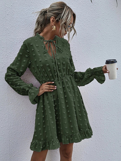 Clip Dot Deluxe Swing Dress