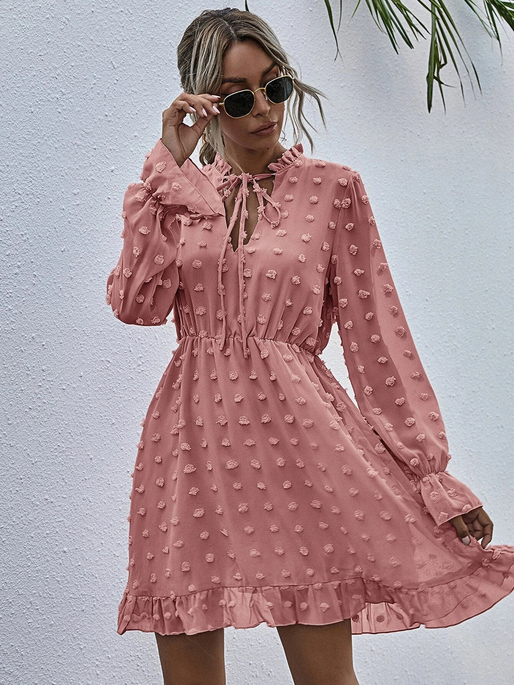 Clip Dot Deluxe Swing Dress