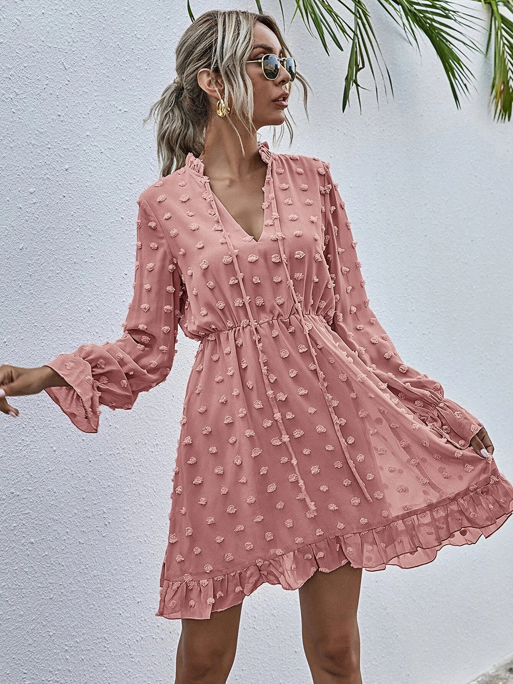 Clip Dot Deluxe Swing Dress