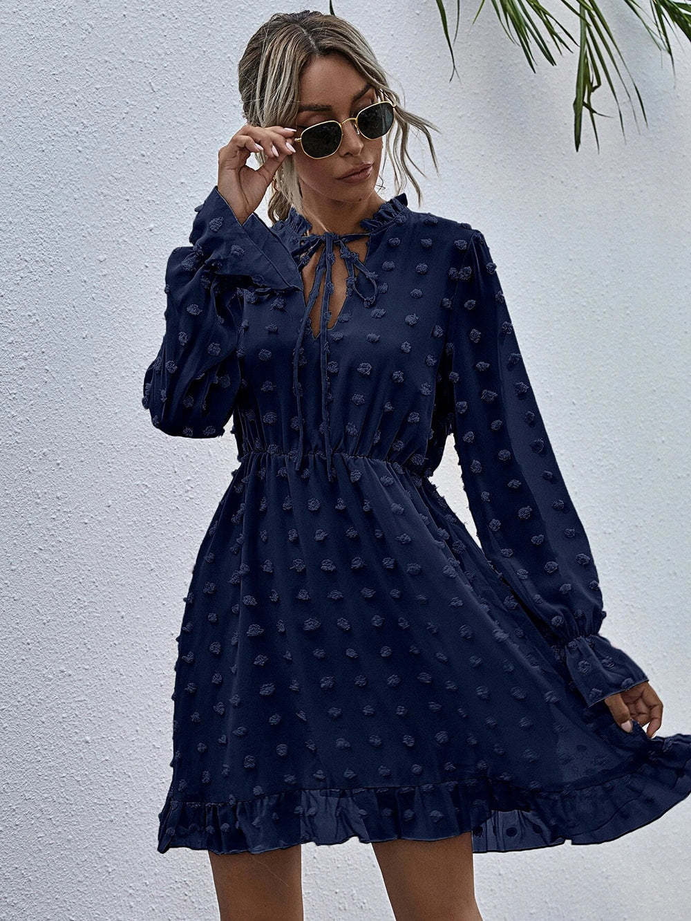 Clip Dot Deluxe Swing Dress