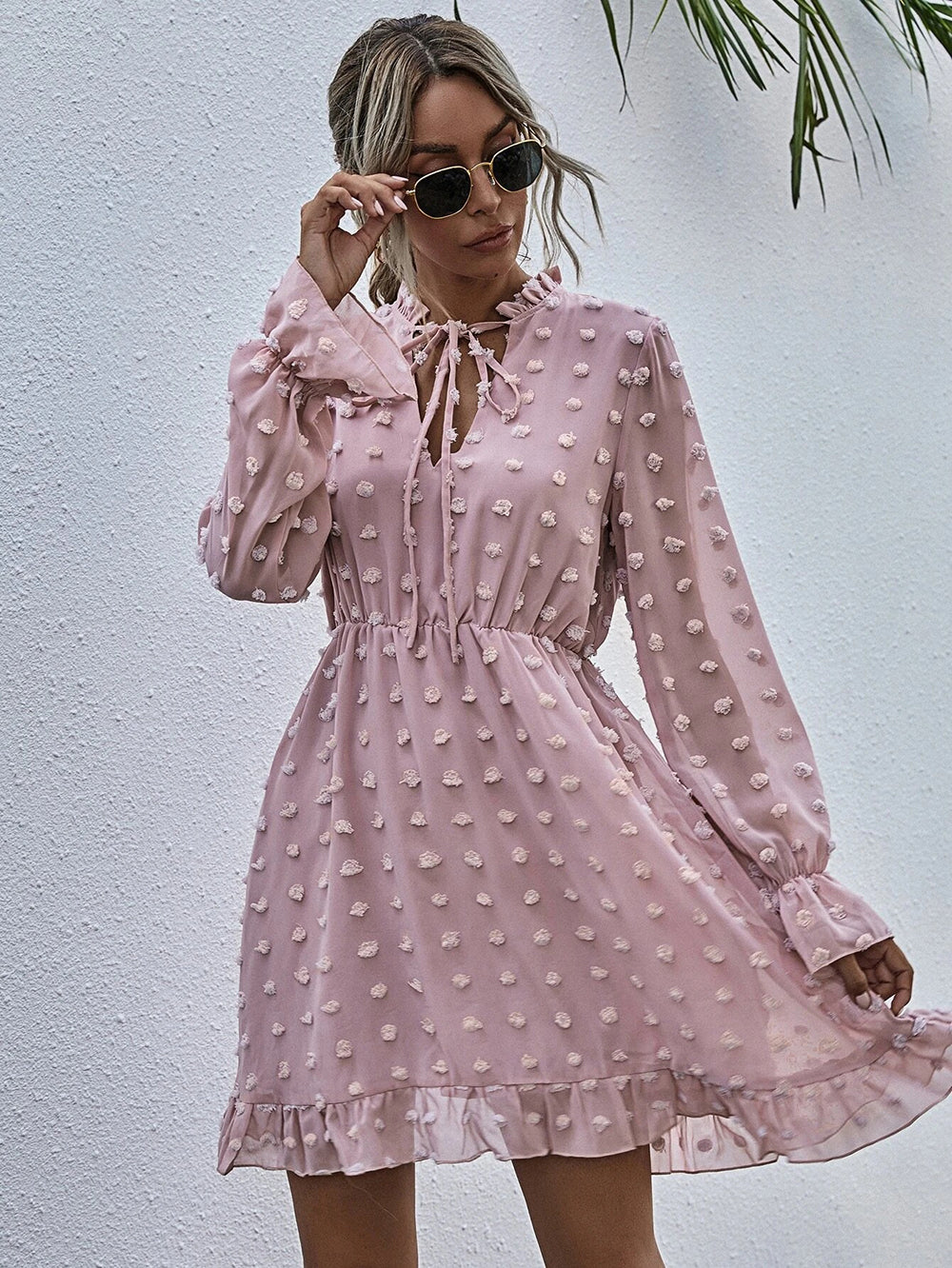 Clip Dot Deluxe Swing Dress