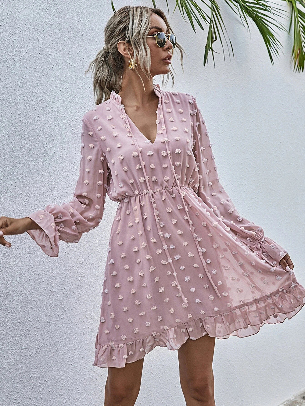 Clip Dot Deluxe Swing Dress