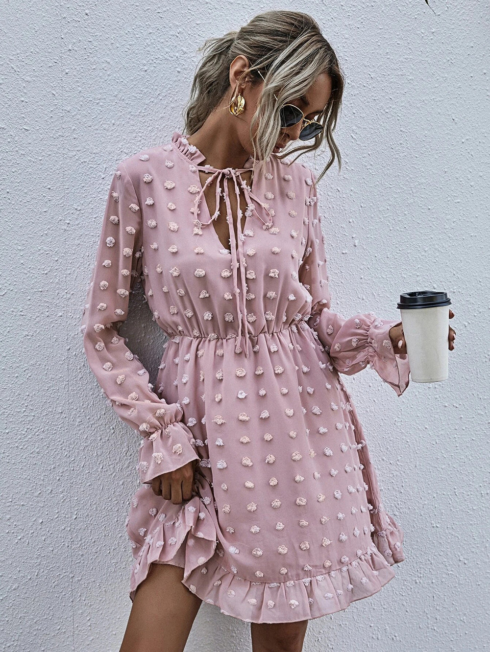 Clip Dot Deluxe Swing Dress