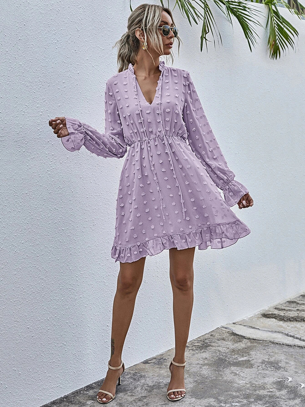 Clip Dot Deluxe Swing Dress