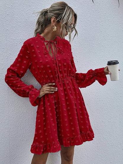 Clip Dot Deluxe Swing Dress