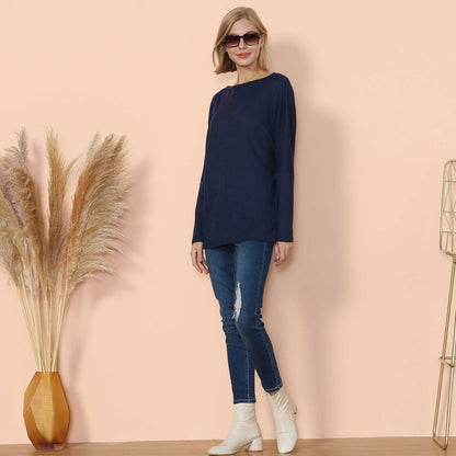 Waffle Knit Off Shoulder Oversized Sweater