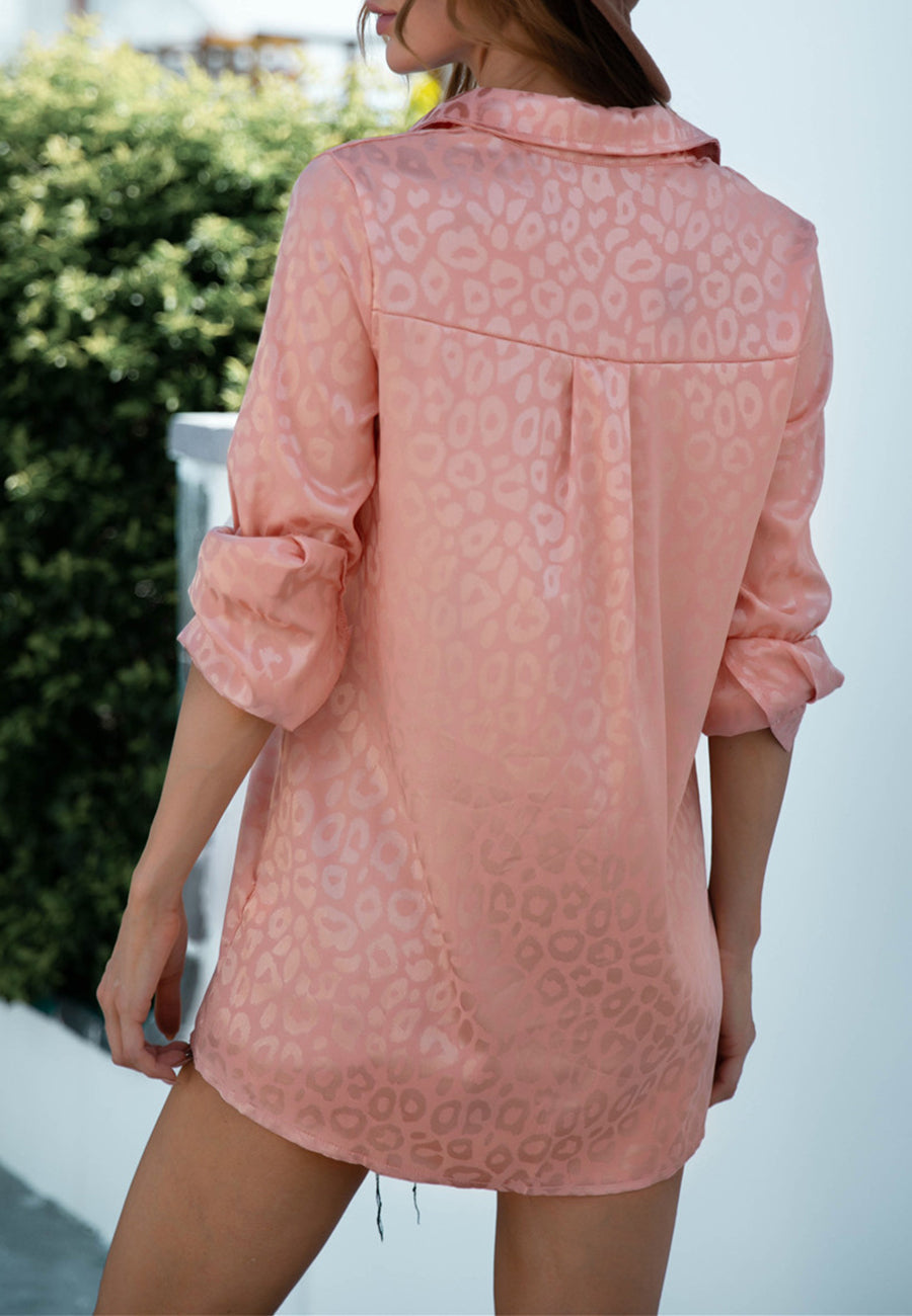 Camisa de vestir con estampado de animales