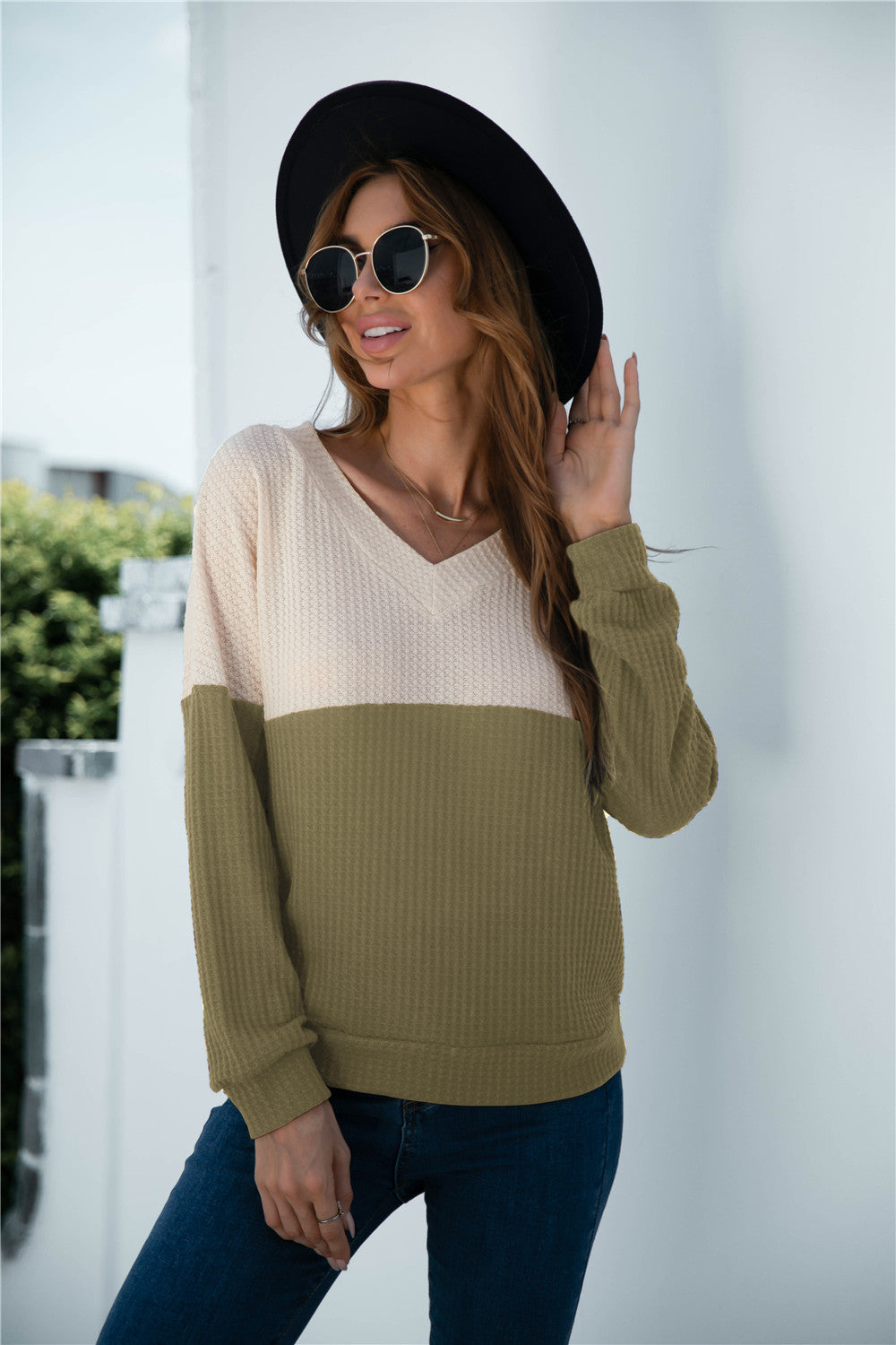 Two Tone Lux Sweater