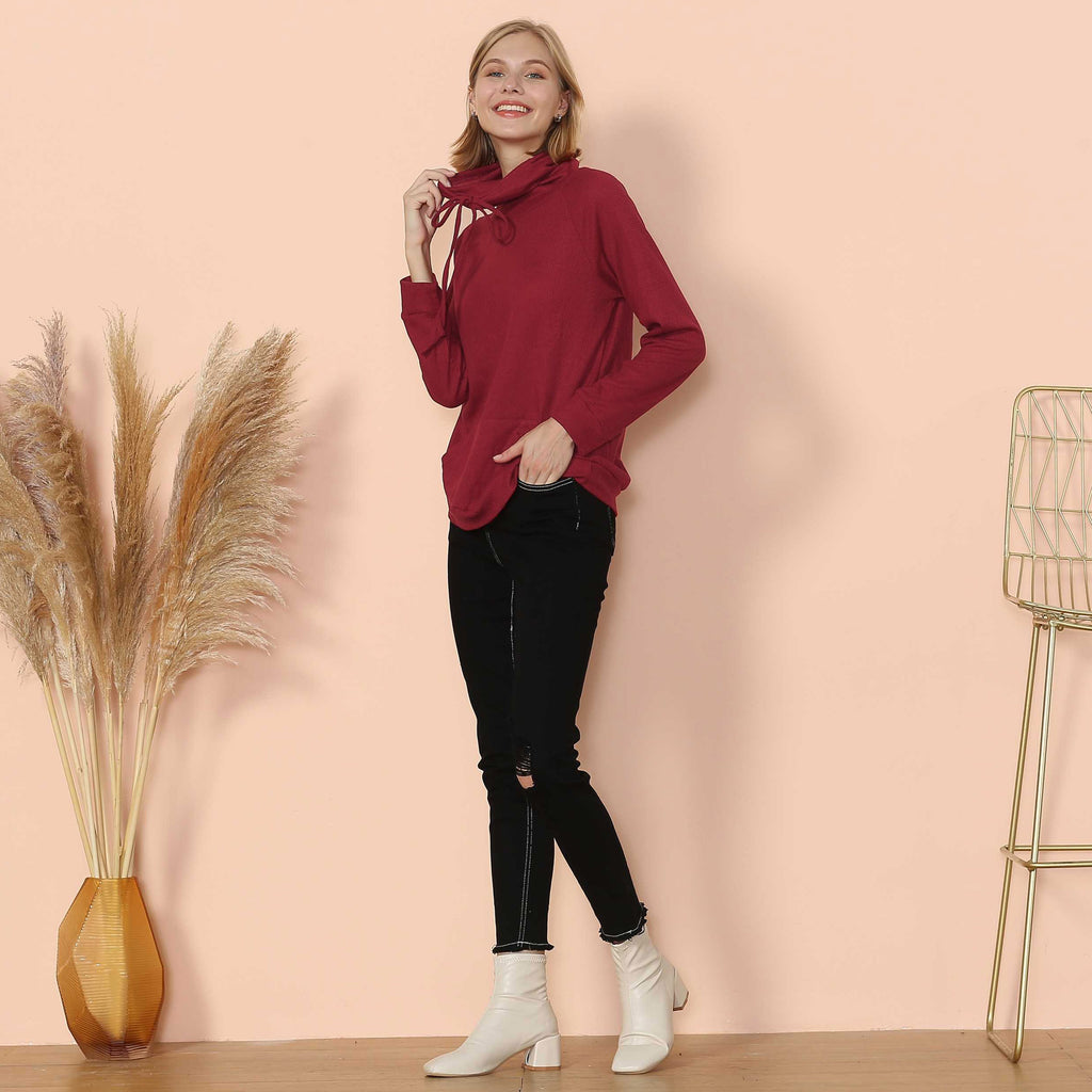 Jersey de cuello vuelto de punto gofre