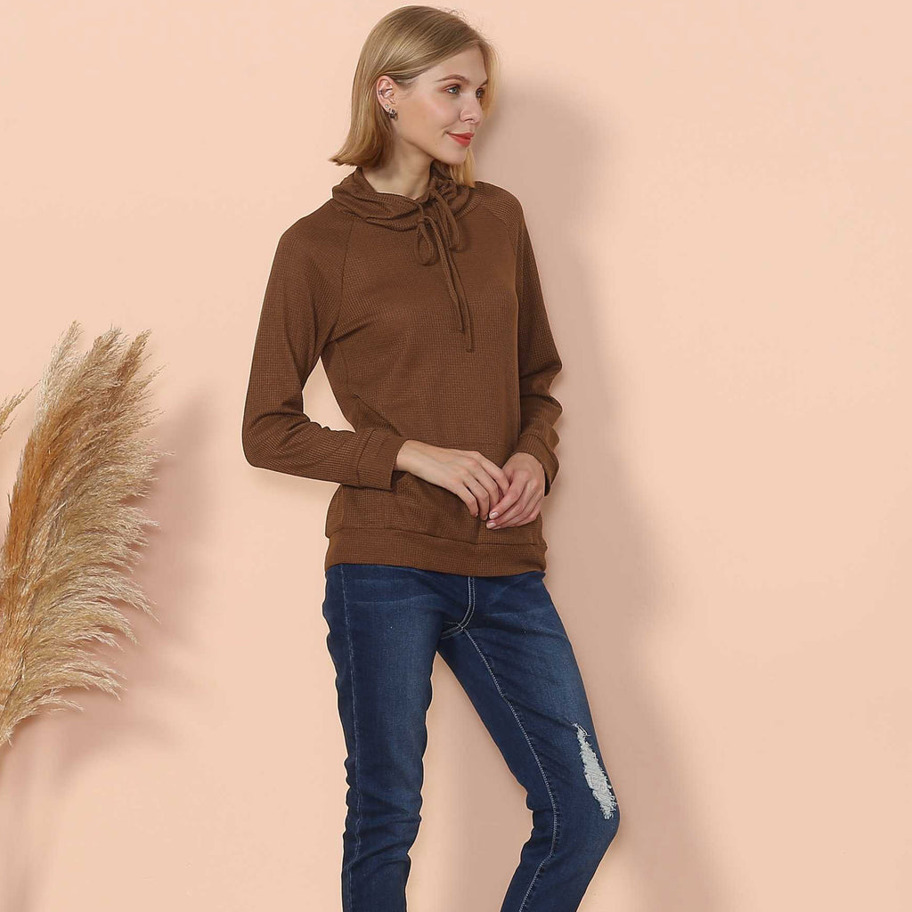 Jersey de cuello vuelto de punto gofre