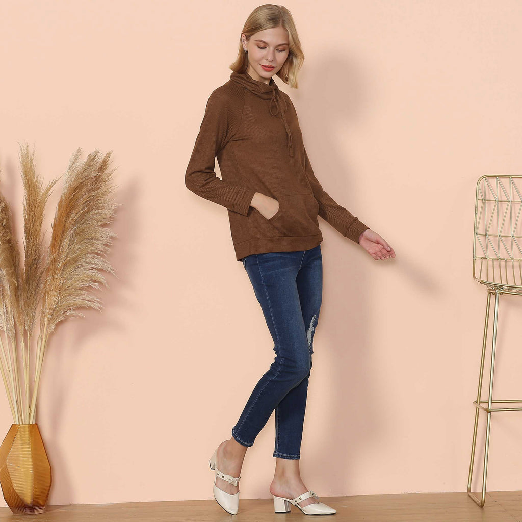 Jersey de cuello vuelto de punto gofre