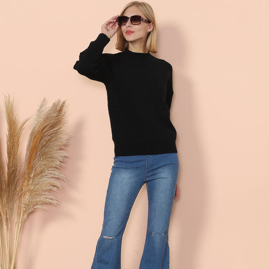 Solid Lux Long Sleeve Sweater