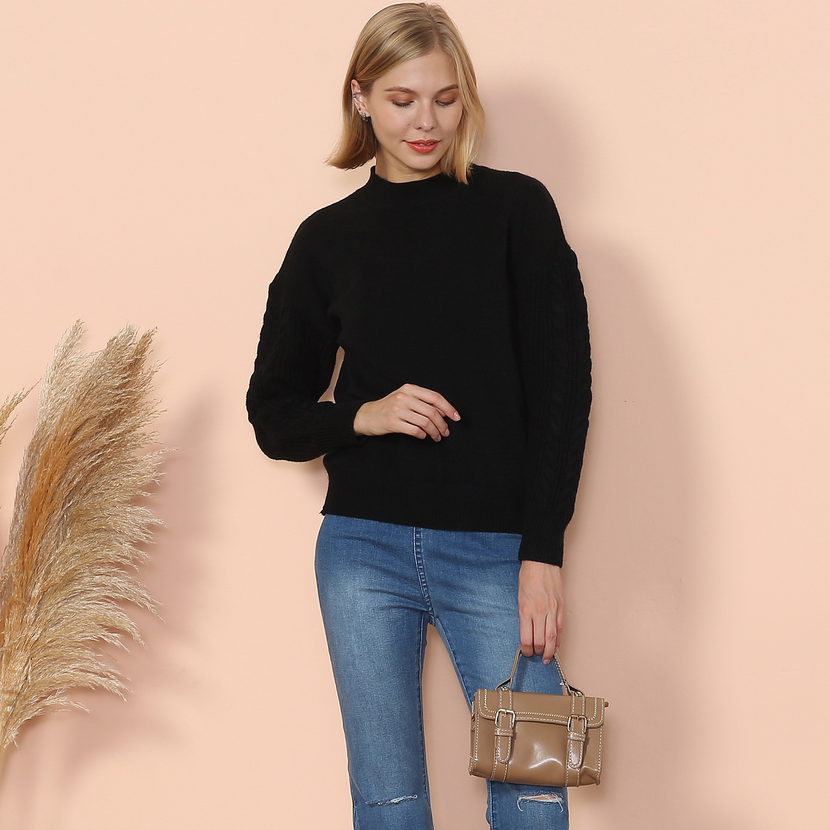 Solid Lux Long Sleeve Sweater