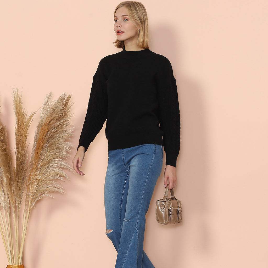 Solid Lux Long Sleeve Sweater