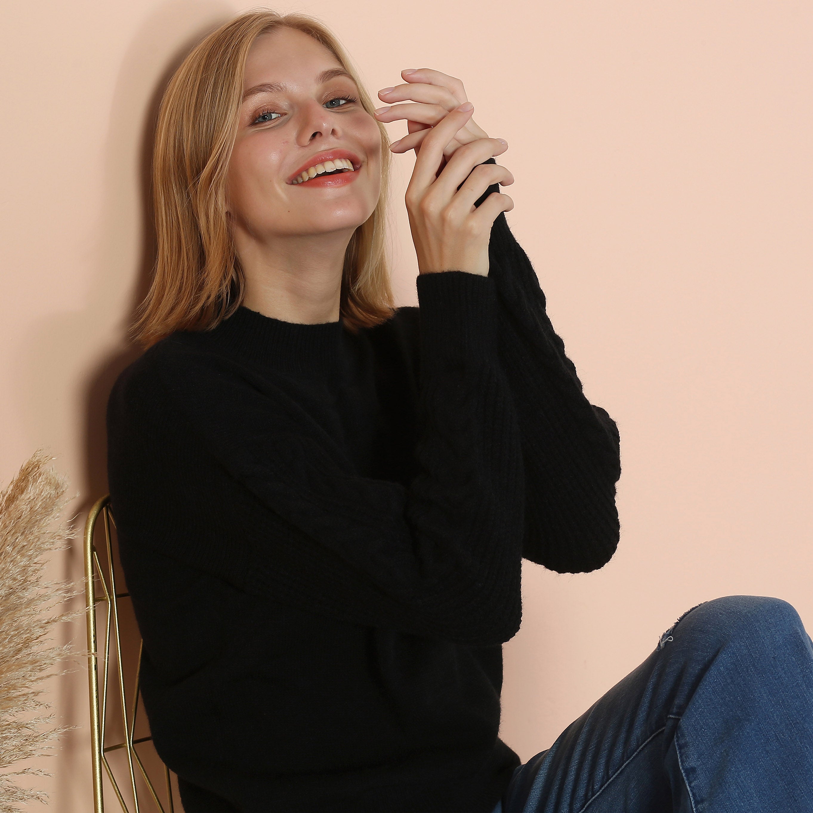Solid Lux Long Sleeve Sweater