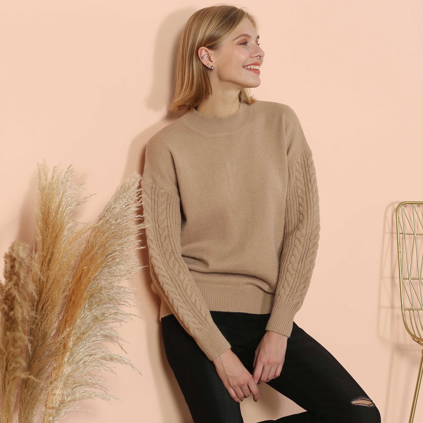 Solid Lux Long Sleeve Sweater