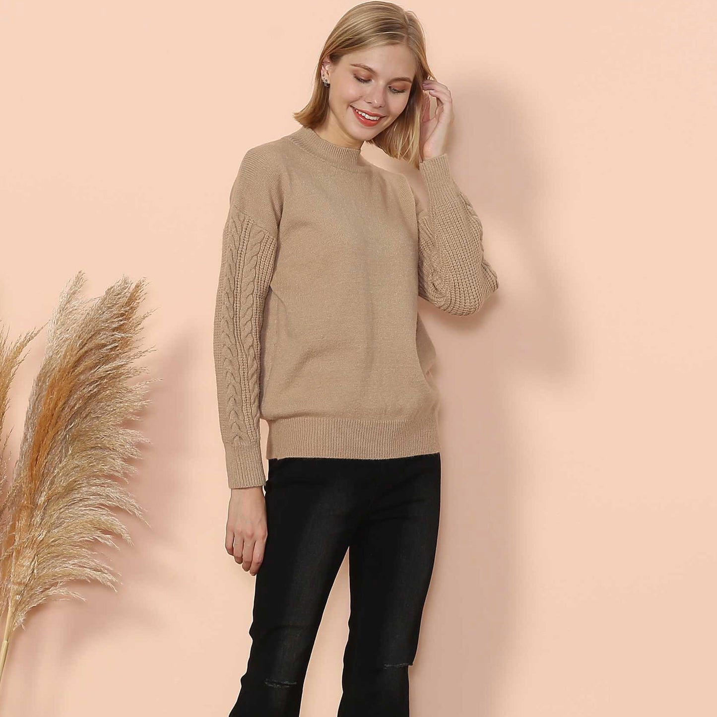 Solid Lux Long Sleeve Sweater