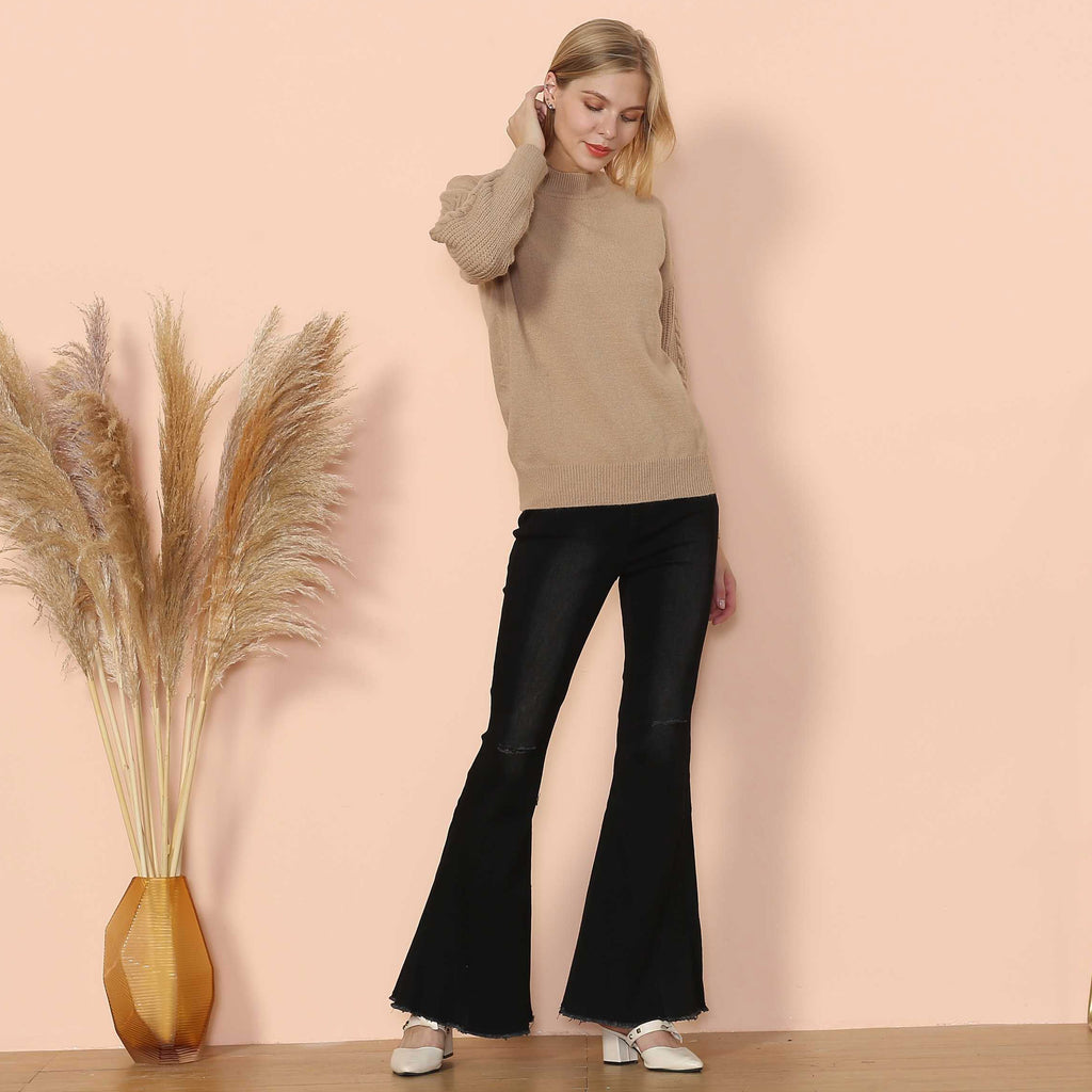 Solid Lux Long Sleeve Sweater