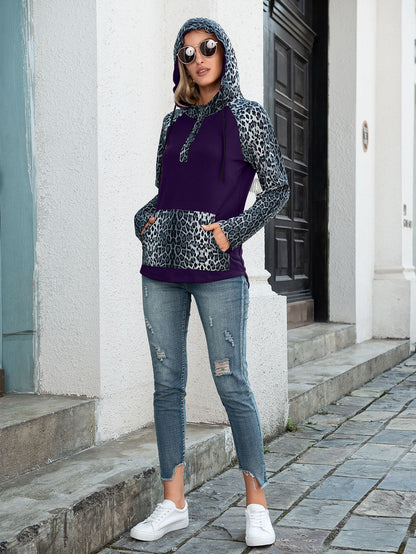 Two Tone Leopard Hoodie