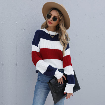 Chunky Knit Striped Sweater