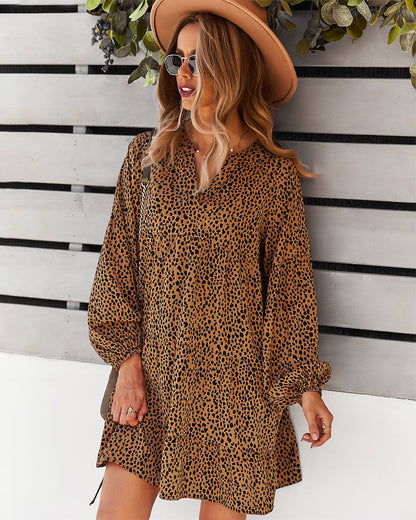 Cheetah Print Tunic Dress
