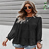 Blusa con capas y lunares con pinzas 