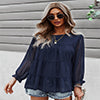 Blusa con capas y lunares con pinzas 