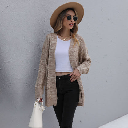 Cable Knit Detail Cardigan