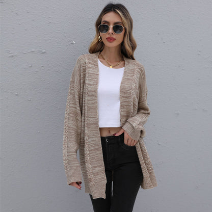 Cable Knit Detail Cardigan
