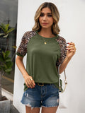 Two Tone Leopard Basic Tee