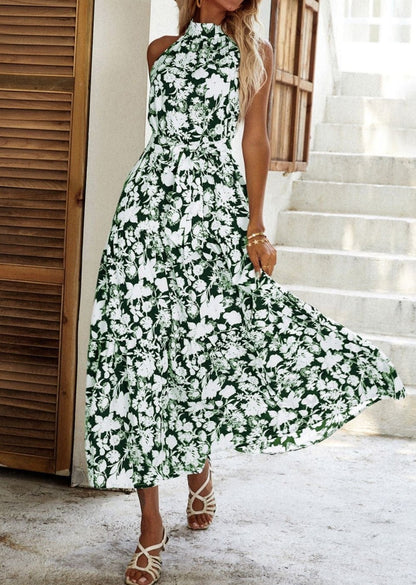 Halter Neck Tiered Summer Dress