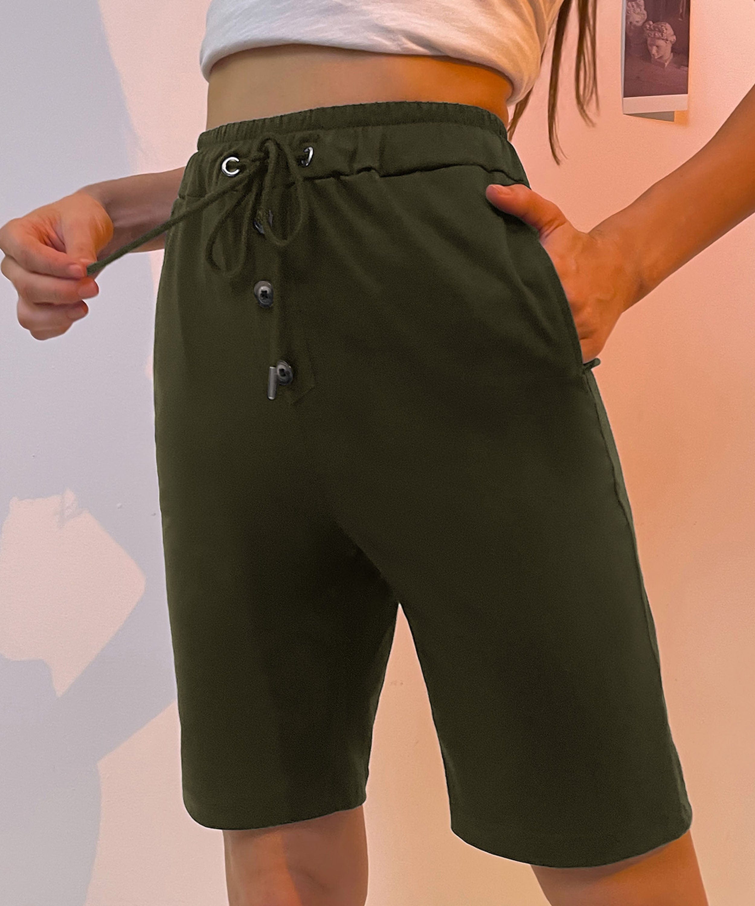 Bermudas con cordón ajustable 