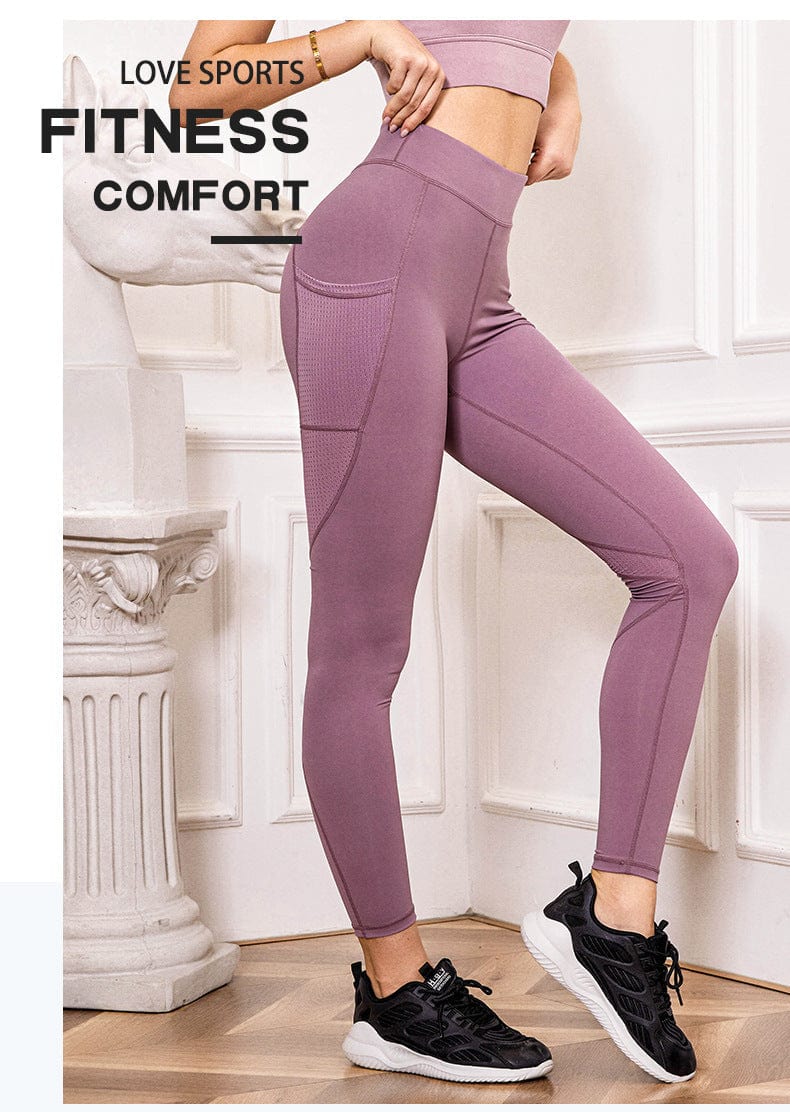 Elevated Seaming Sculpting Leggings w/ Pockets Comfortable