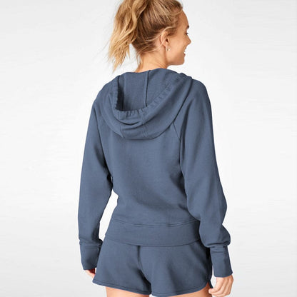 Knot Twist Front Cropped Hoodie