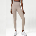 Leggings deportivos de cintura alta con doble forro y suaves texturas mantecosas