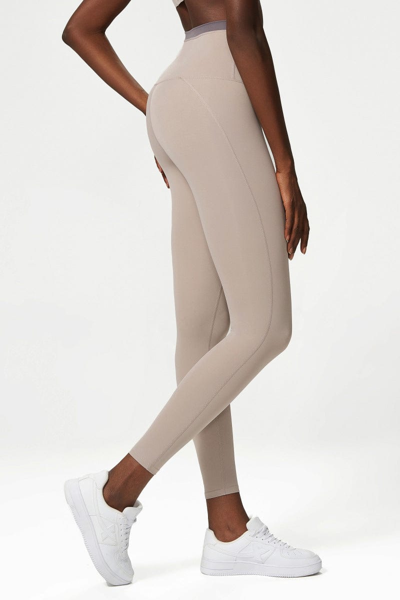 Leggings deportivos de cintura alta con doble forro y suaves texturas mantecosas