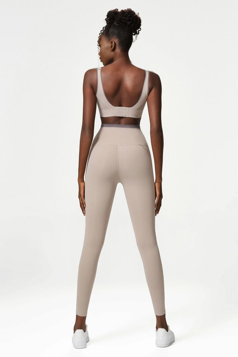 Leggings deportivos de cintura alta con doble forro y suaves texturas mantecosas