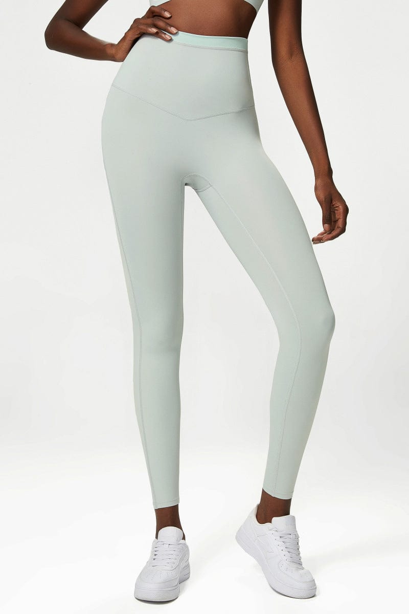 Leggings deportivos de cintura alta con doble forro y suaves texturas mantecosas