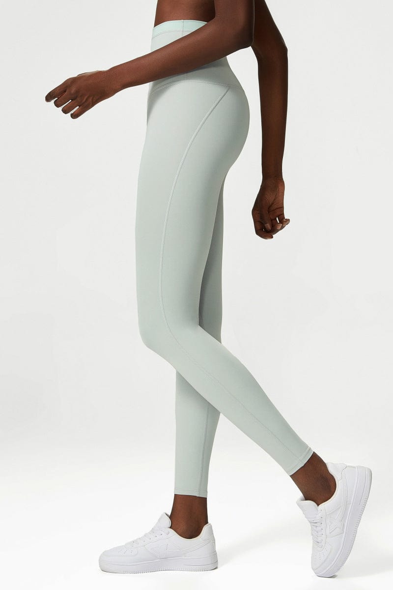 Leggings deportivos de cintura alta con doble forro y suaves texturas mantecosas